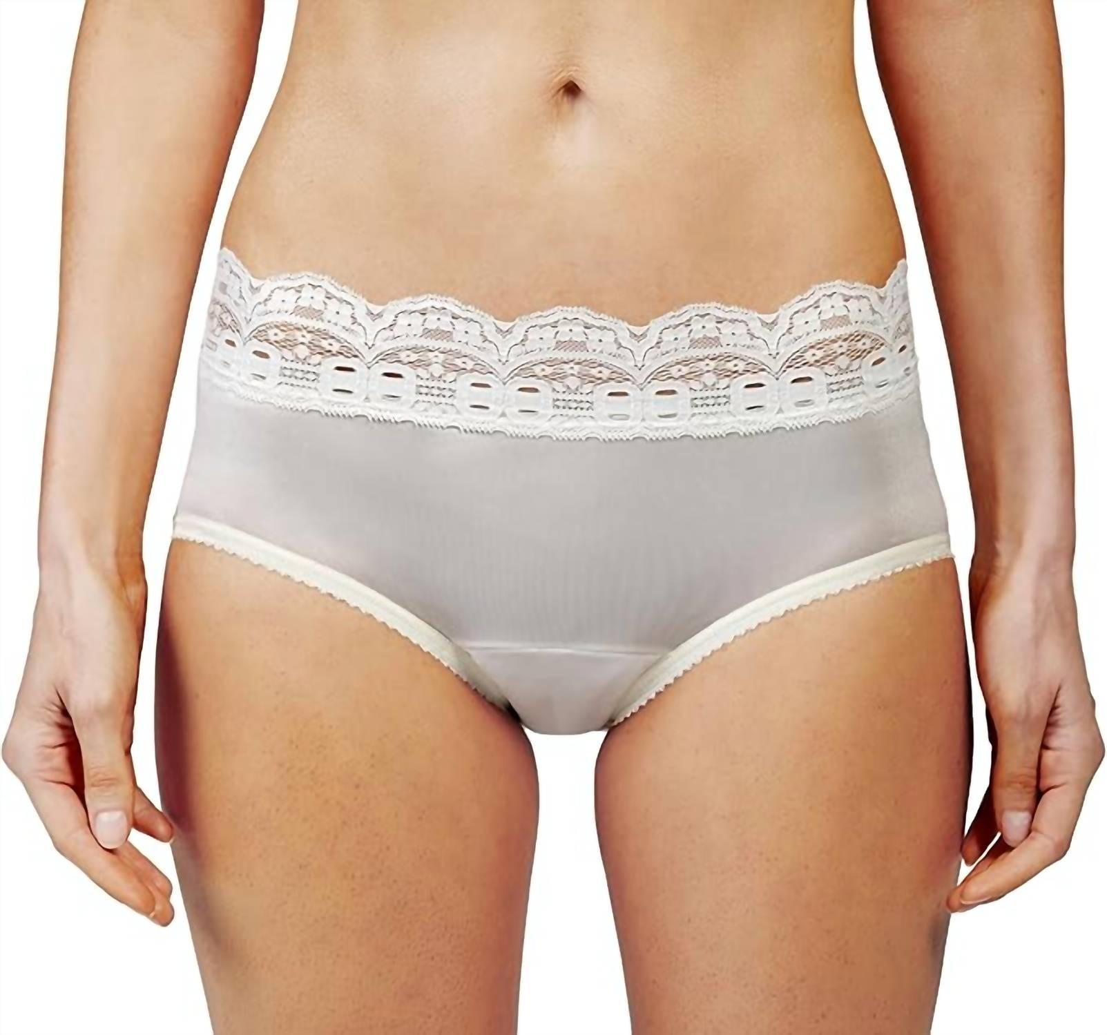 Shadowline Lingerie - Lace Trimmed Hipster Panty - Three Pack