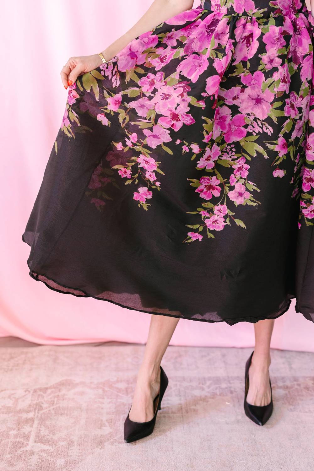 Flying Tomato - Floral Print Gown