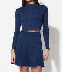Adelyn Rae - Carrie High Neck Long Sleeve Knit Top