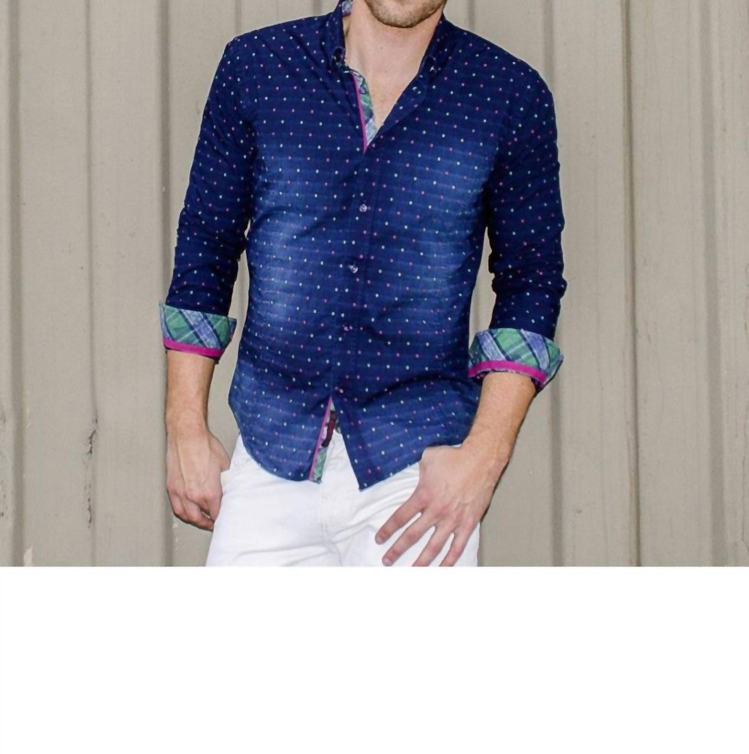 Eight X - Fill Coupe Denim Button Down Shirt