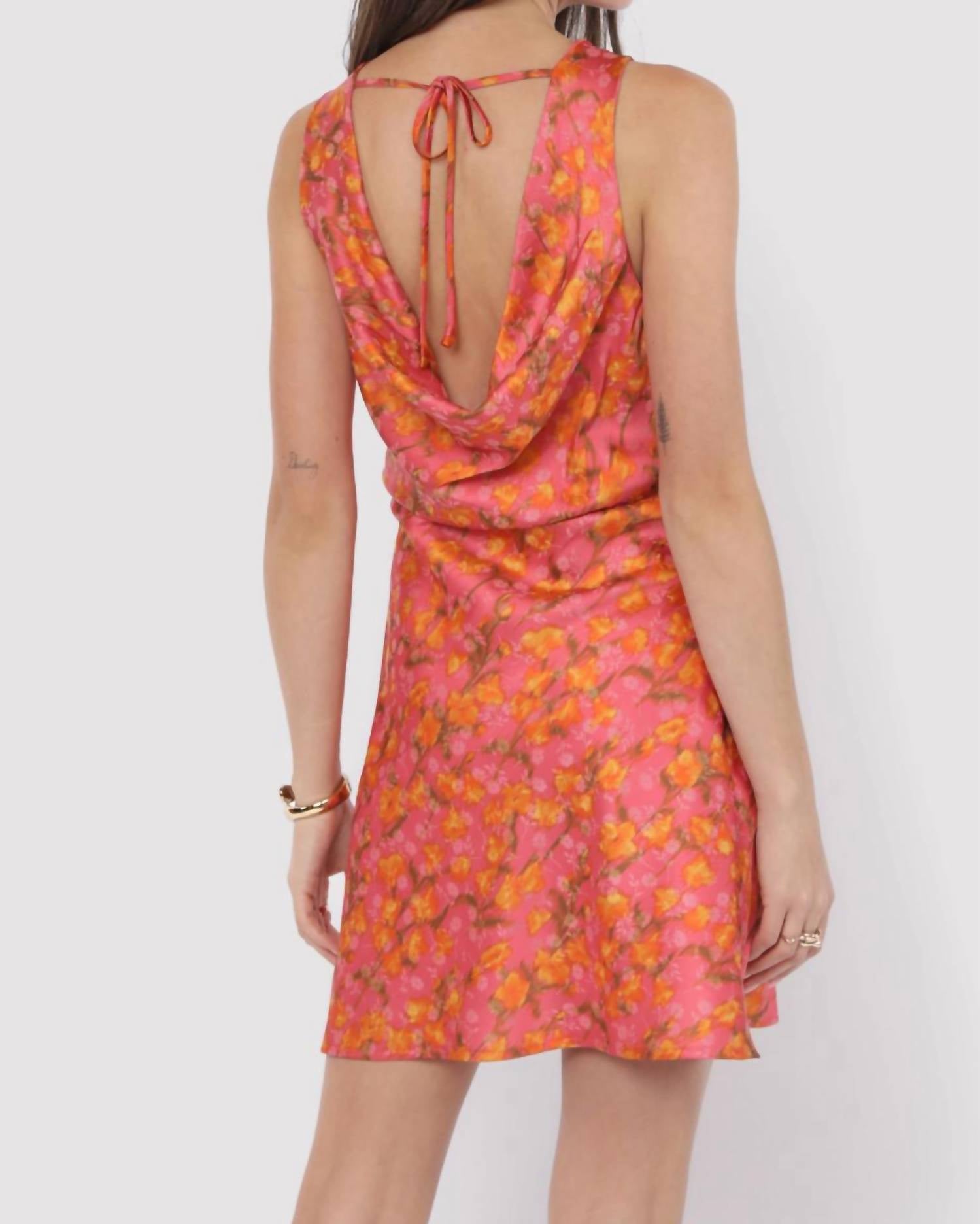 Sadie & Sage - Glasses Up Cowl Neck Mini Dress