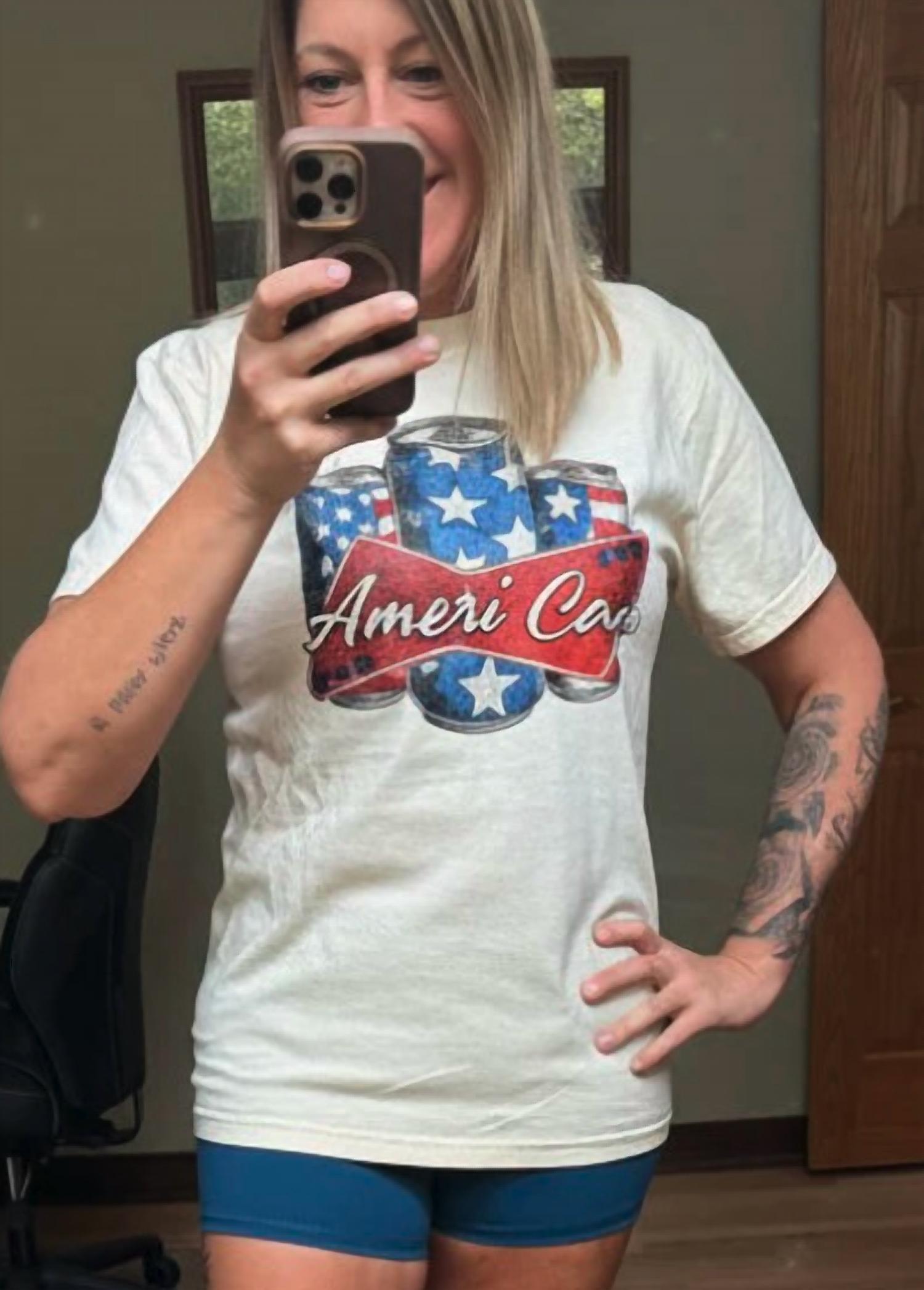 Top Notch Embroidery - Ameri-can Graphic Tee