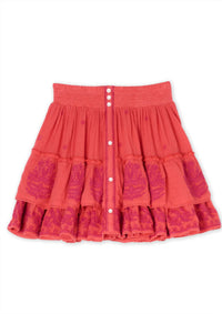 M.A.B.E. - Mina Embroidered Mini Skirt