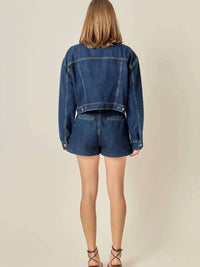 English Factory - High Waist Denim Shorts