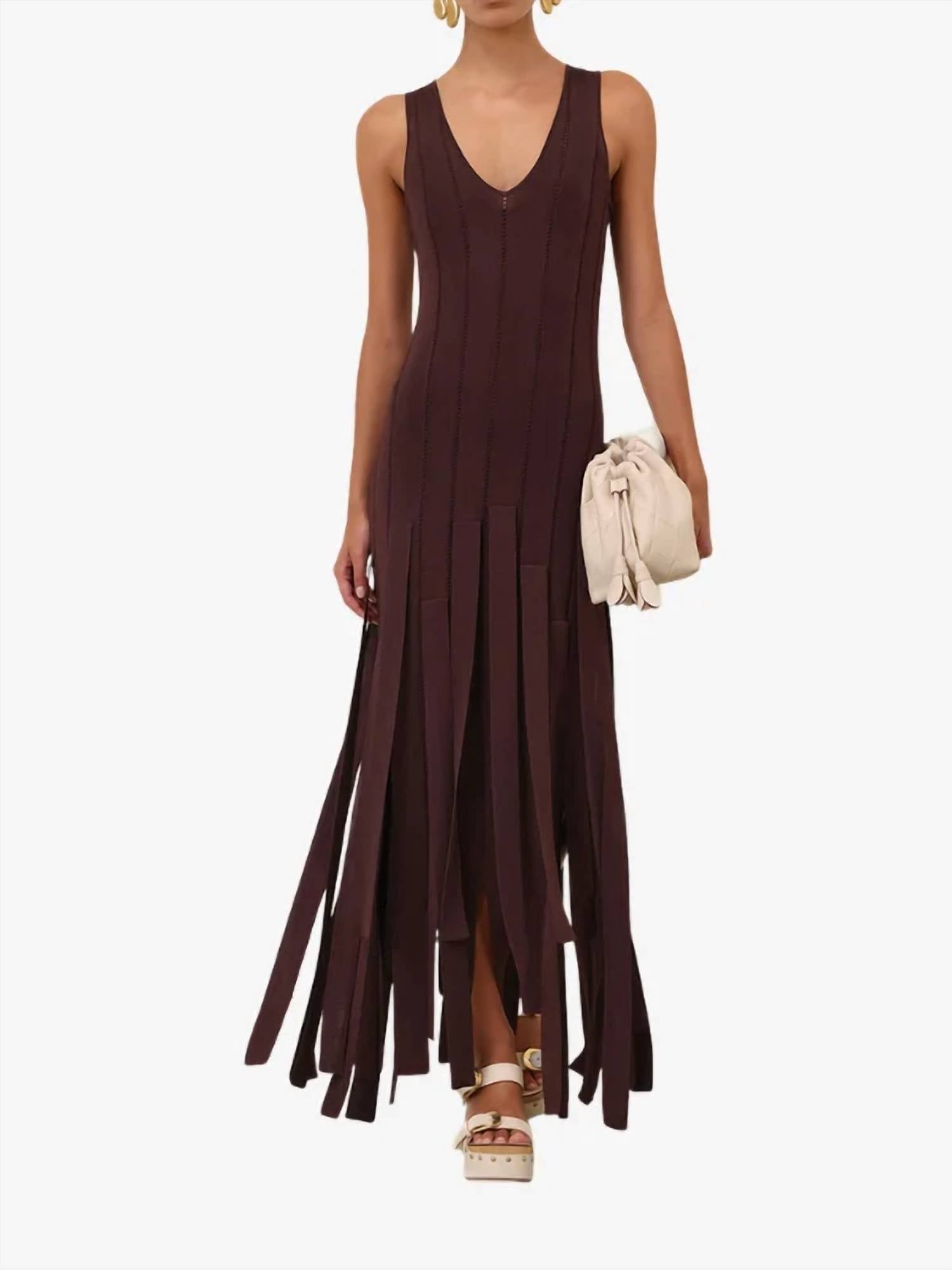 Zimmermann - Luna Fringe Midi Dress