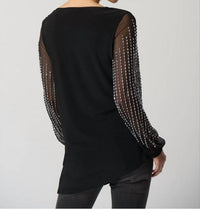 Joseph Ribkoff - Joseph Ribkoff Puff Sleeve Asymetrical Tunic
