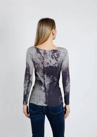Amb Designs - Stormy Raw Edge Second Skin Top
