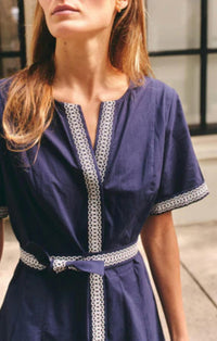 Cartolina Nantucket - Hadley V-neck Embroidery Romper
