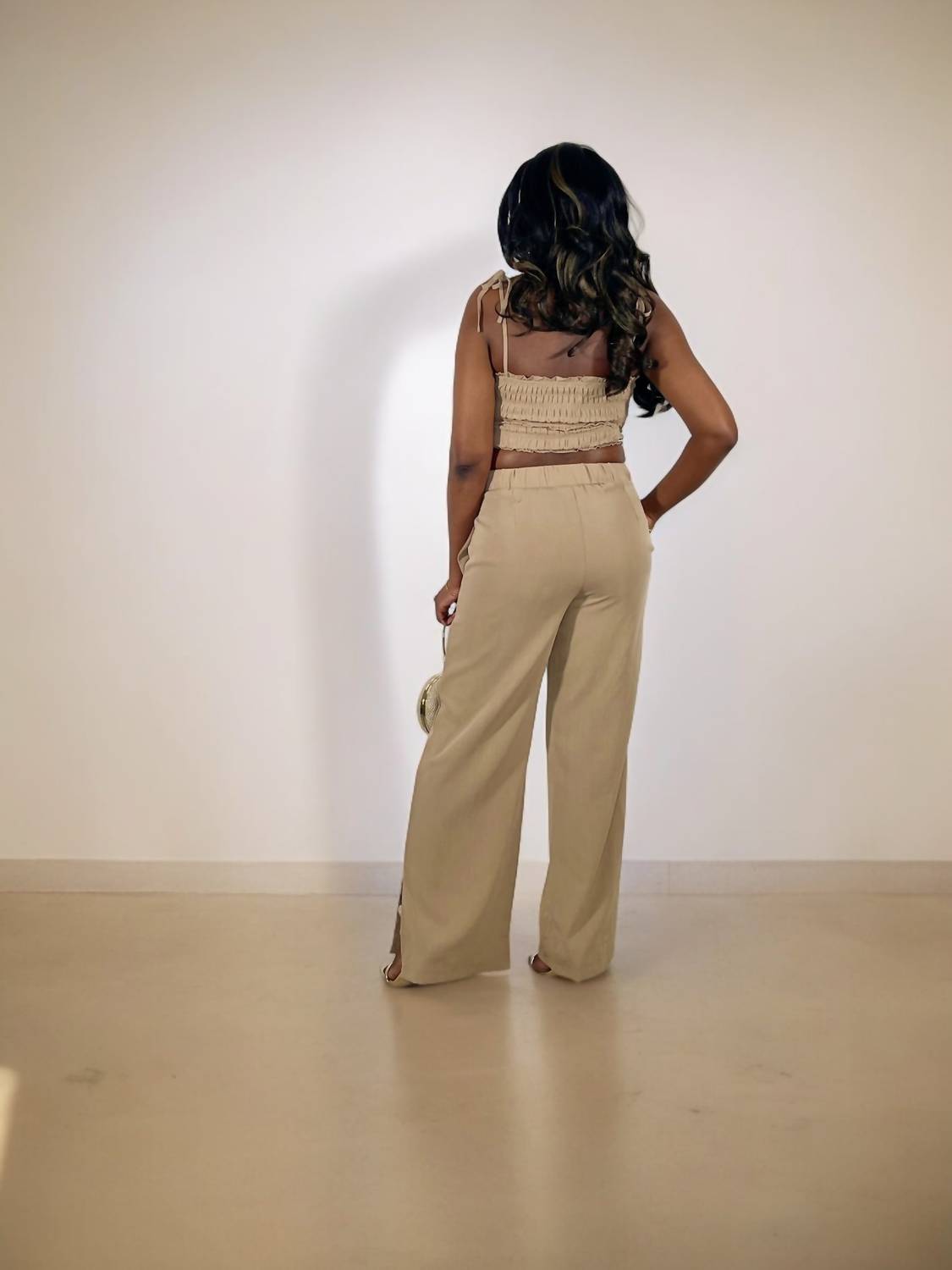 Blu Pepper - Top Of The Line Crop Top And Pant Set