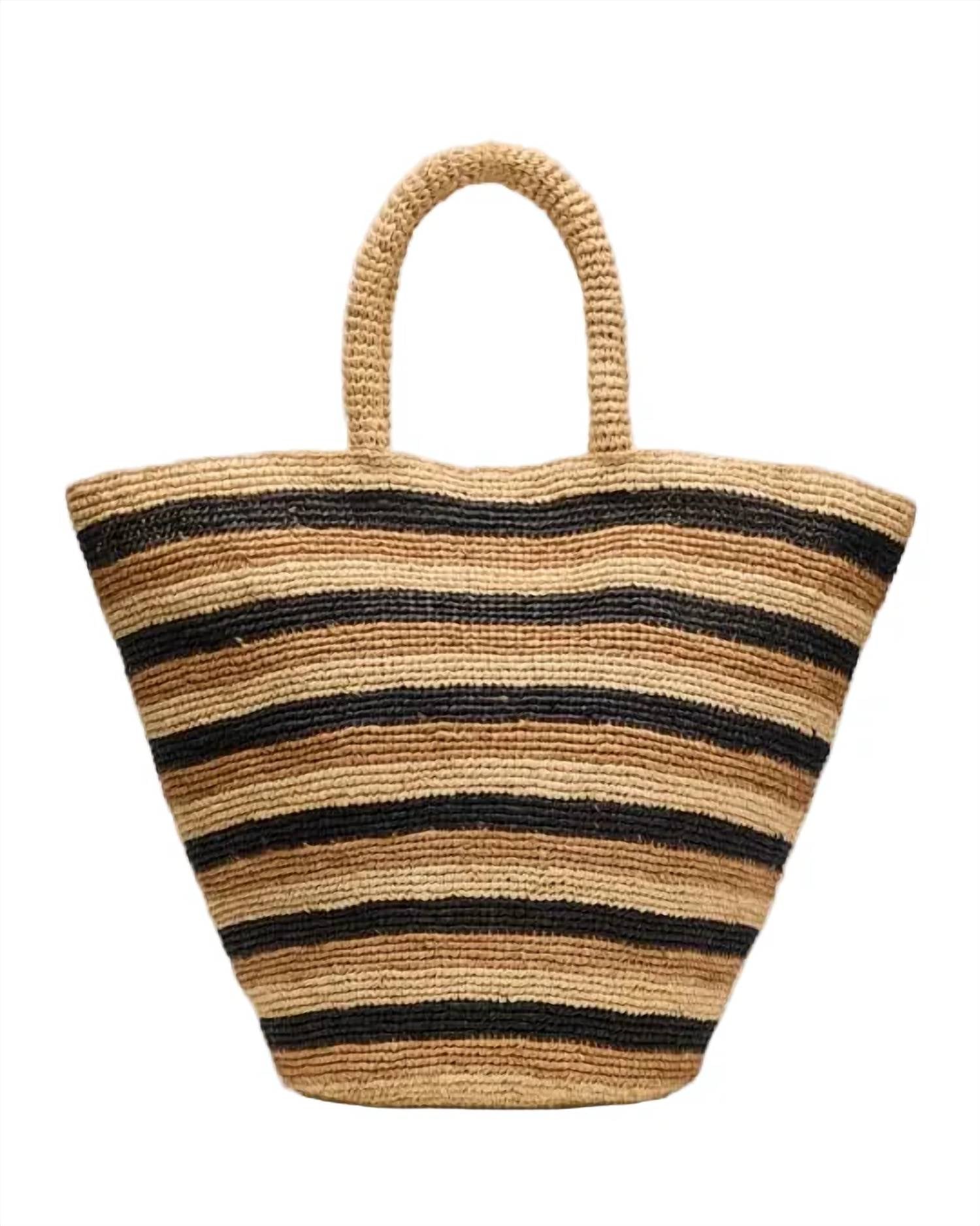 Btb Los Angeles - Women's Marisol Striped Tote Bag