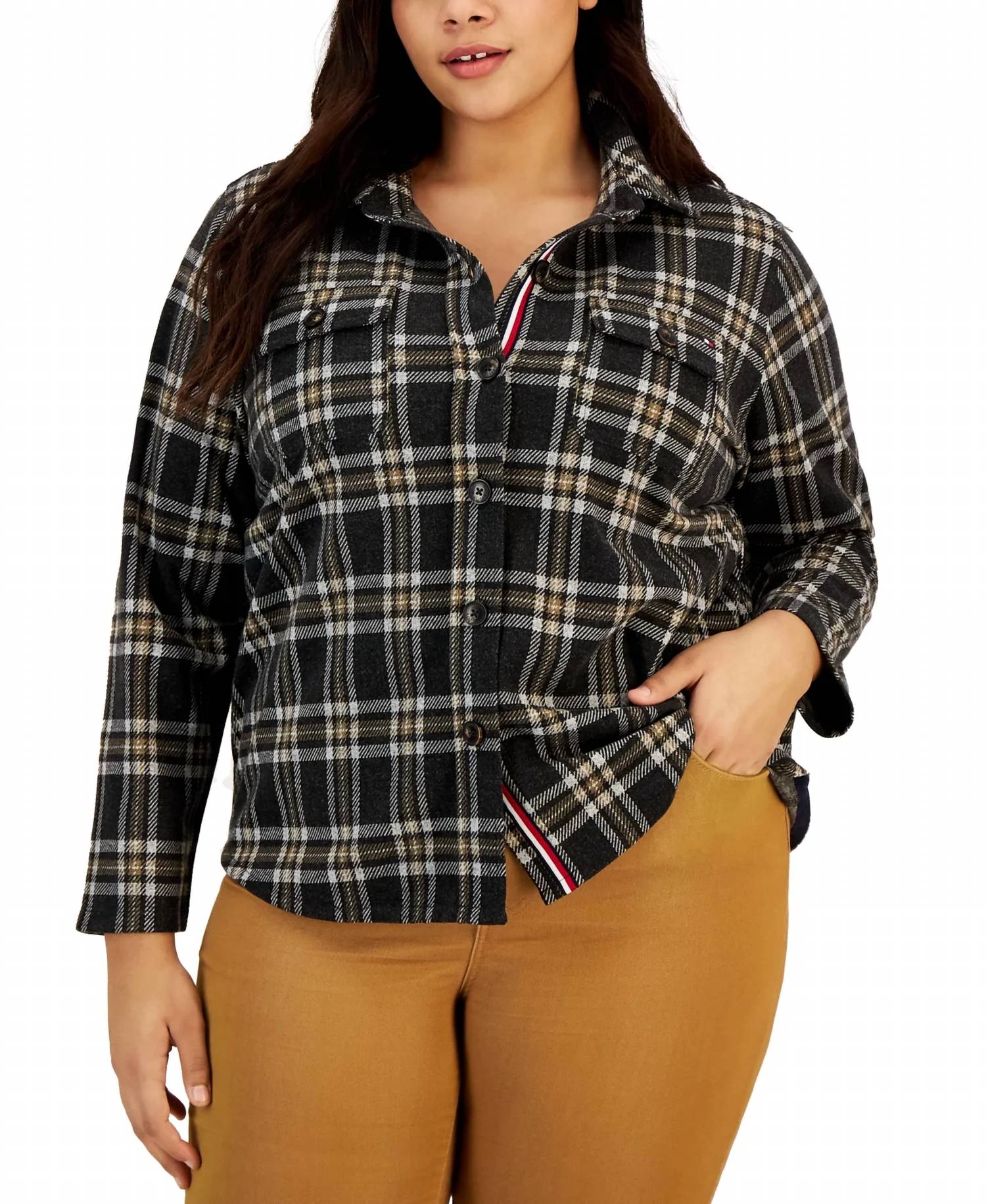 Tommy Hilfiger - Classic Plaid Shacket - Plus
