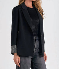 Elan - RHINESTONE SLEEVE JACKET