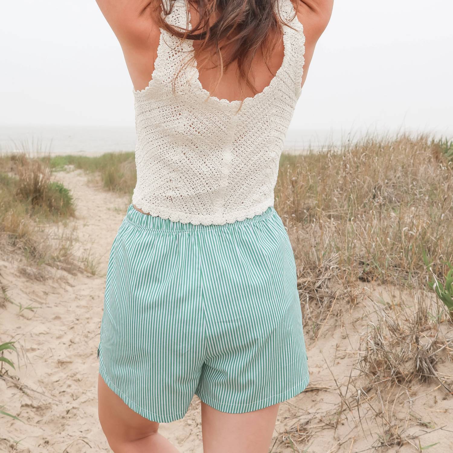 Creamon - Harbor Stripe Shorts