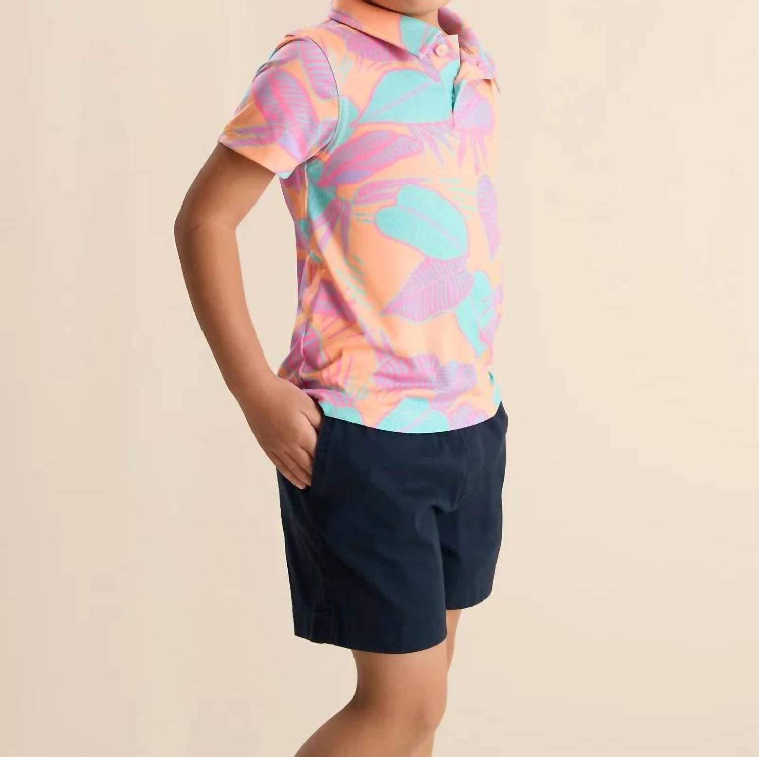 Chubbies - Lil Posh Palms Toddler Performance Polo