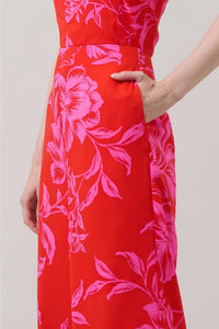 SUGARLIPS The After Hours Bloom Jumpsuit in red pink combo - women's pants - view 4