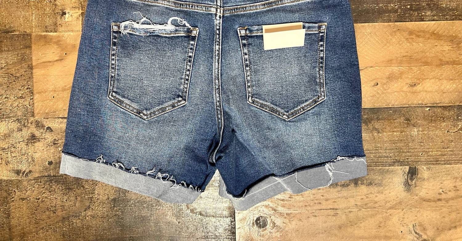 Zenana - Carli Cuffed Shorts