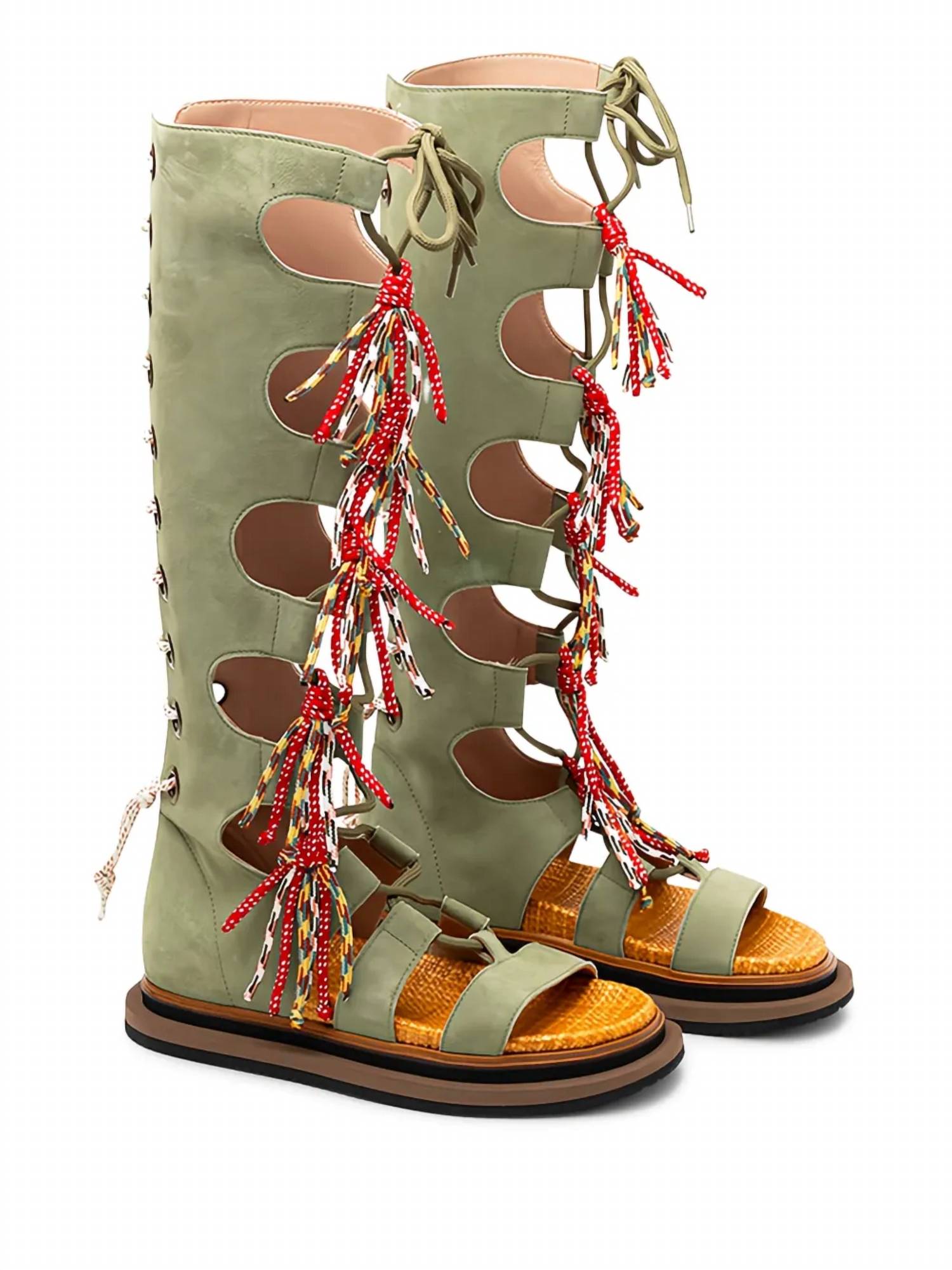 Hogan - Women's Lace-up Tassel Sandal