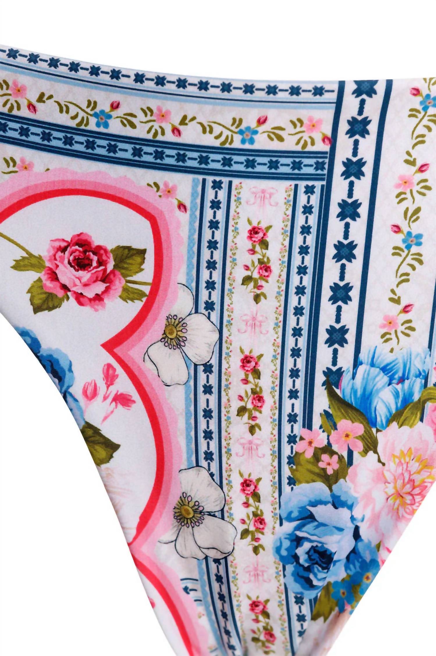 AGUA BENDITA Ilu Meraki Bikini Bottom in pink multi - women's swimwear - view 7