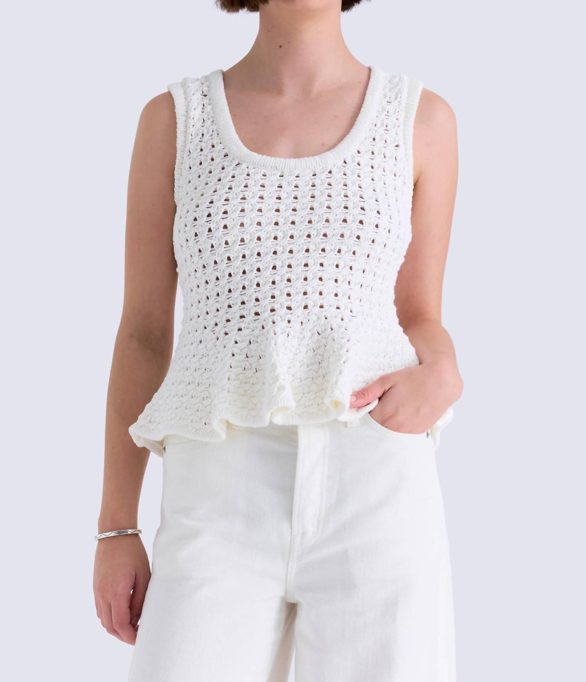 Pistola - Anna Peplum Sweater Tank