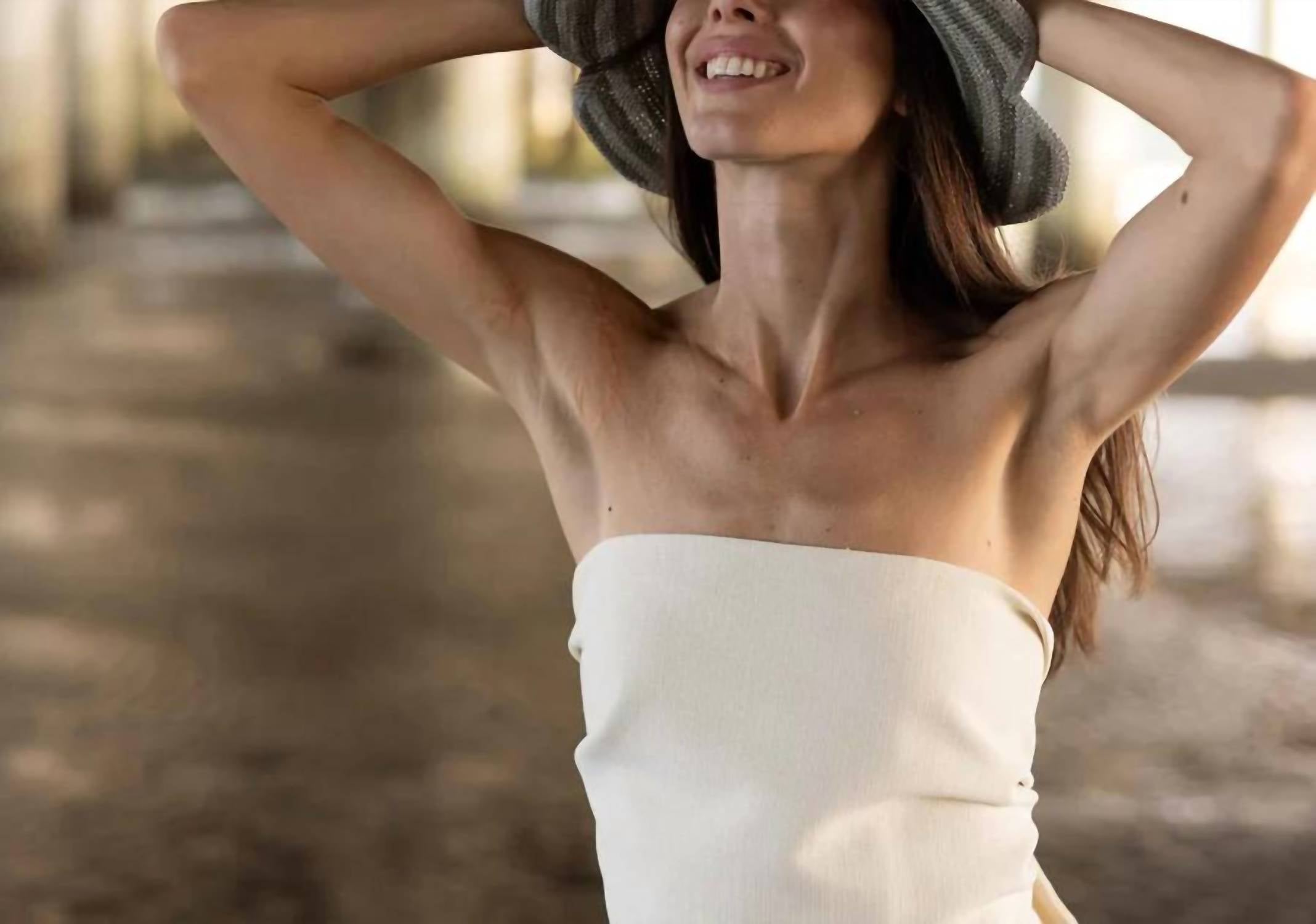 Freya - Striped Scallop Crochet Bucket Hat