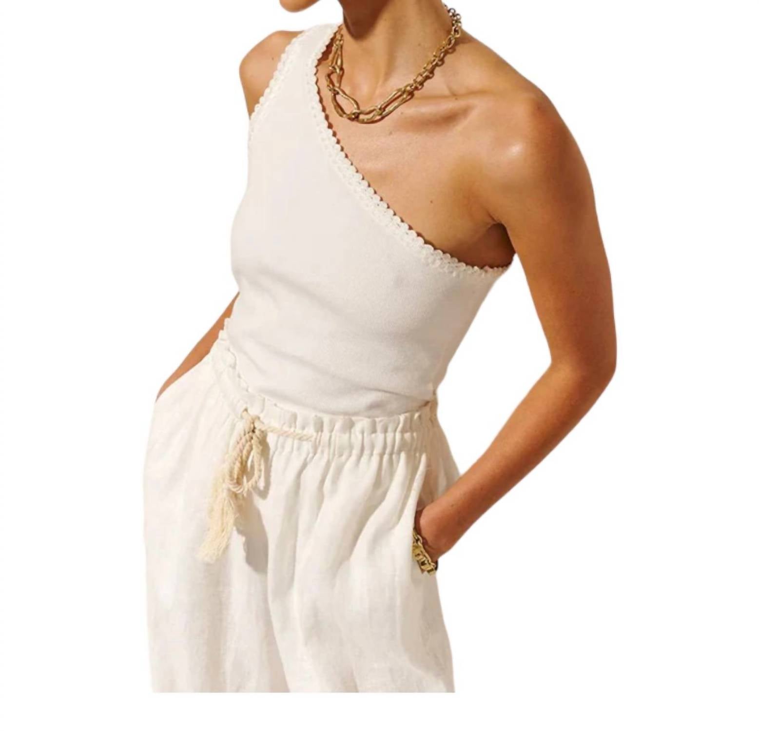 Kivari - Tallulah One Shoulder Tank Top