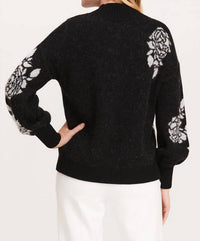 Tyler Boe - Etched Floral Wool & Mohair Blend Sweater