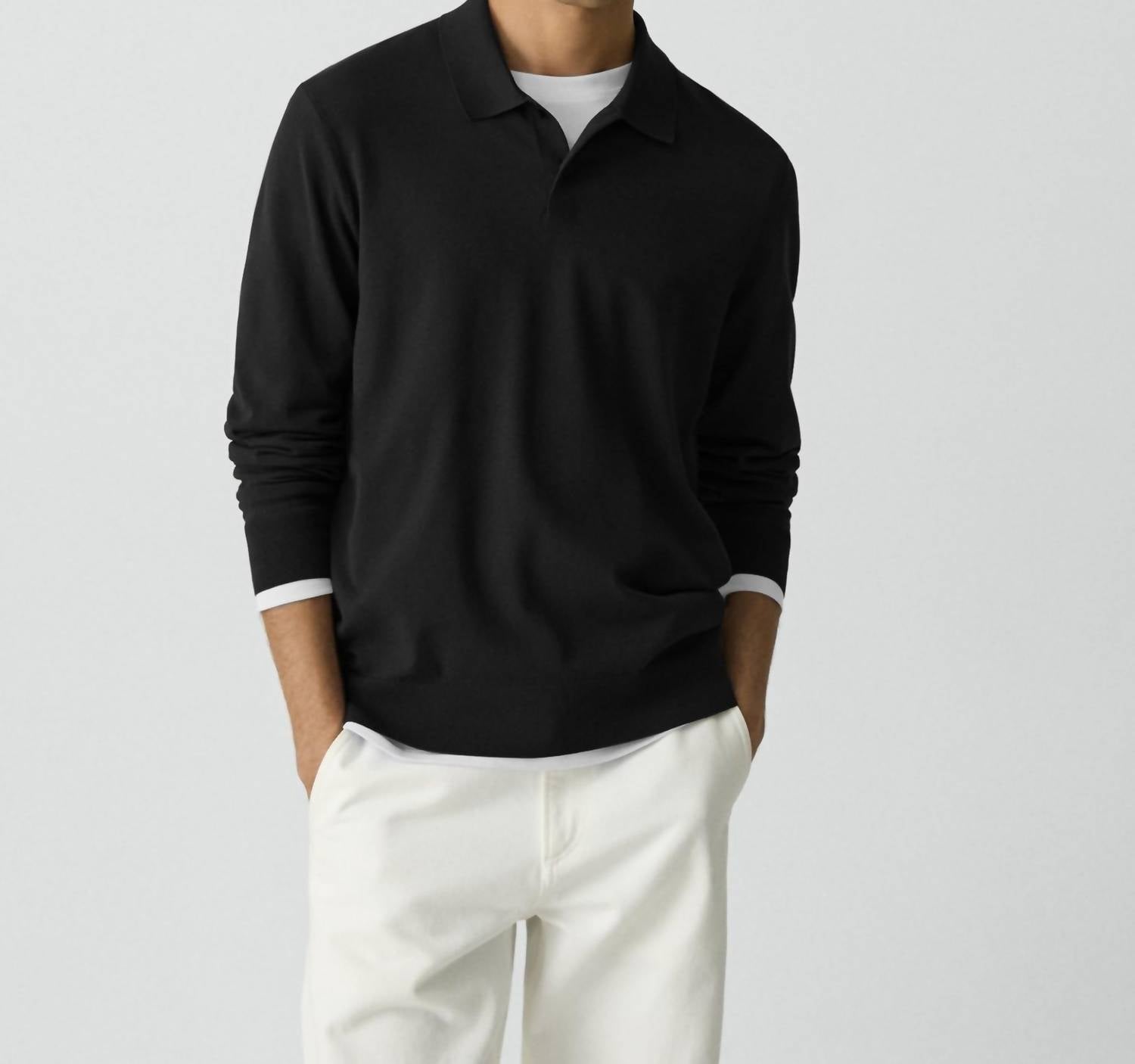 Theory - Goris Long Sleeve Polo Shirt
