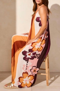 Tribal - Maxi Placement Print Flowy Dress