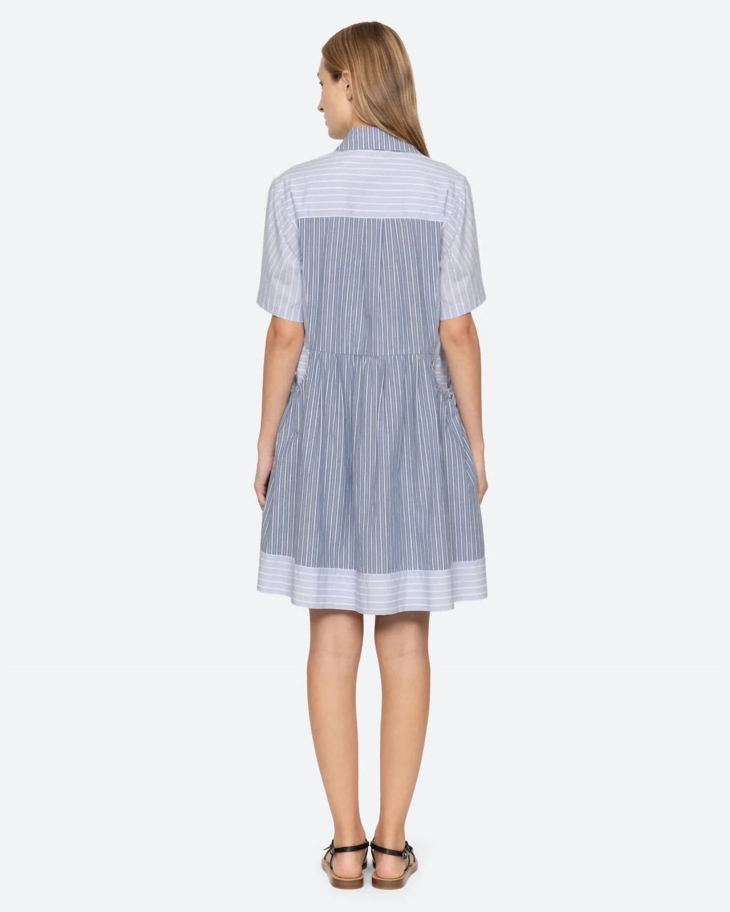 Sea - Helmi Tunic Striped Pattern Dress