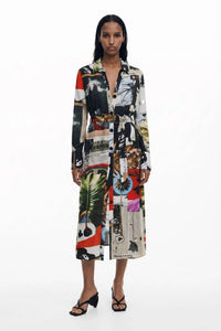 Desigual - Long Crepe Shirt Dress