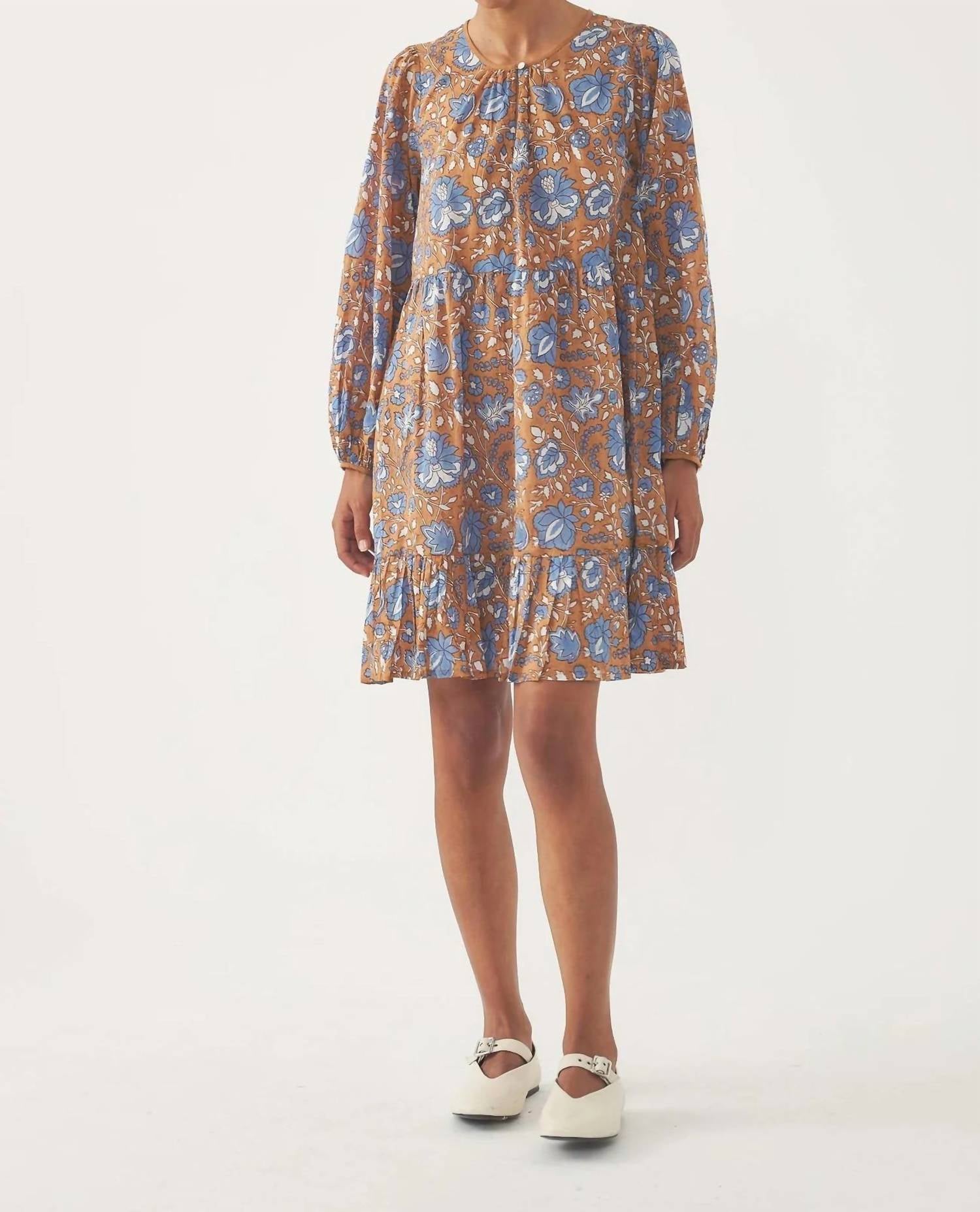 Antik Batik Maude Mini Dress in brown - women's dress