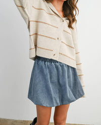 Buttermelon - Rae Button Front Collared Sweater