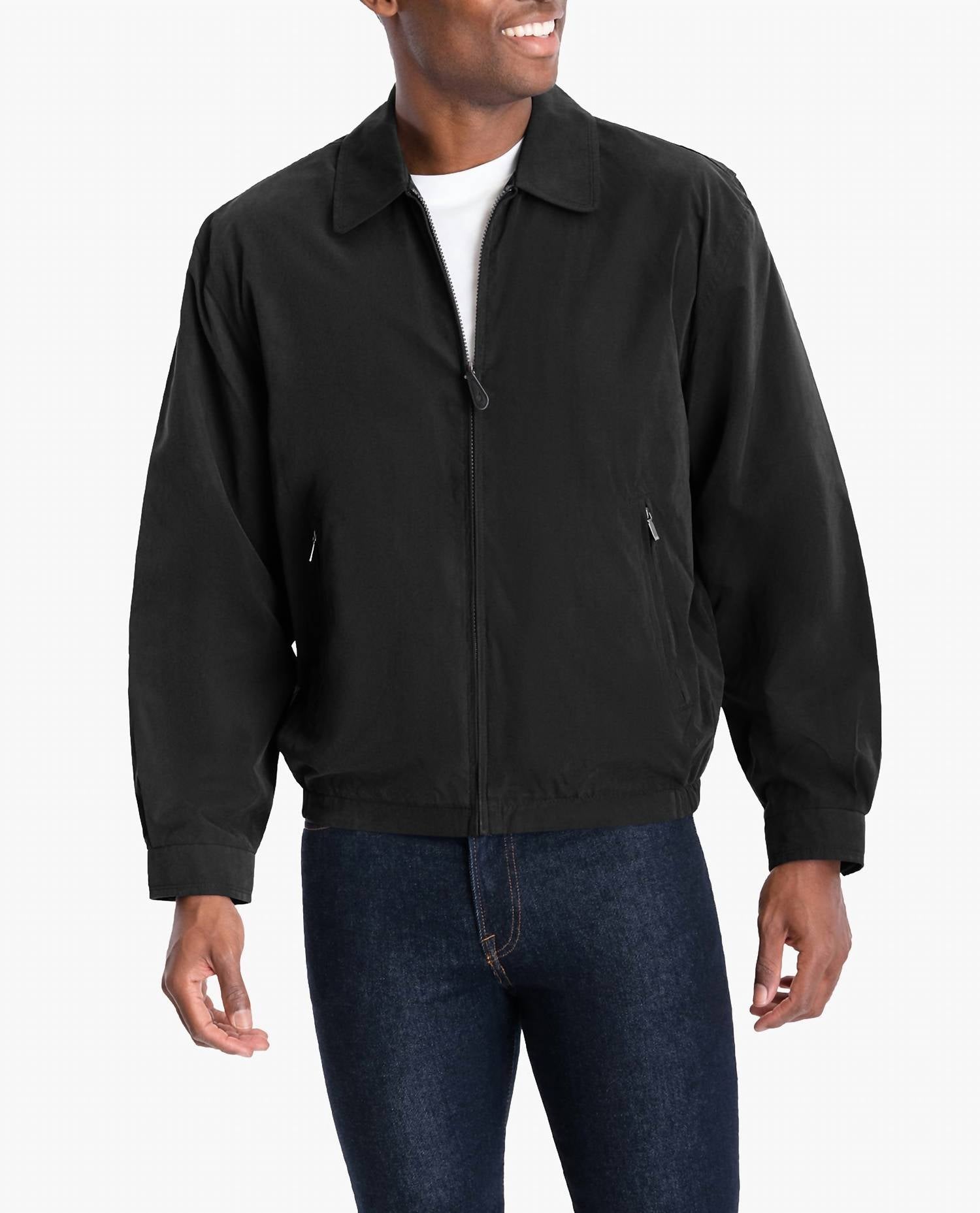 London Fog - Big Men's Auburn Light Weight Zip Front Golf Jacket