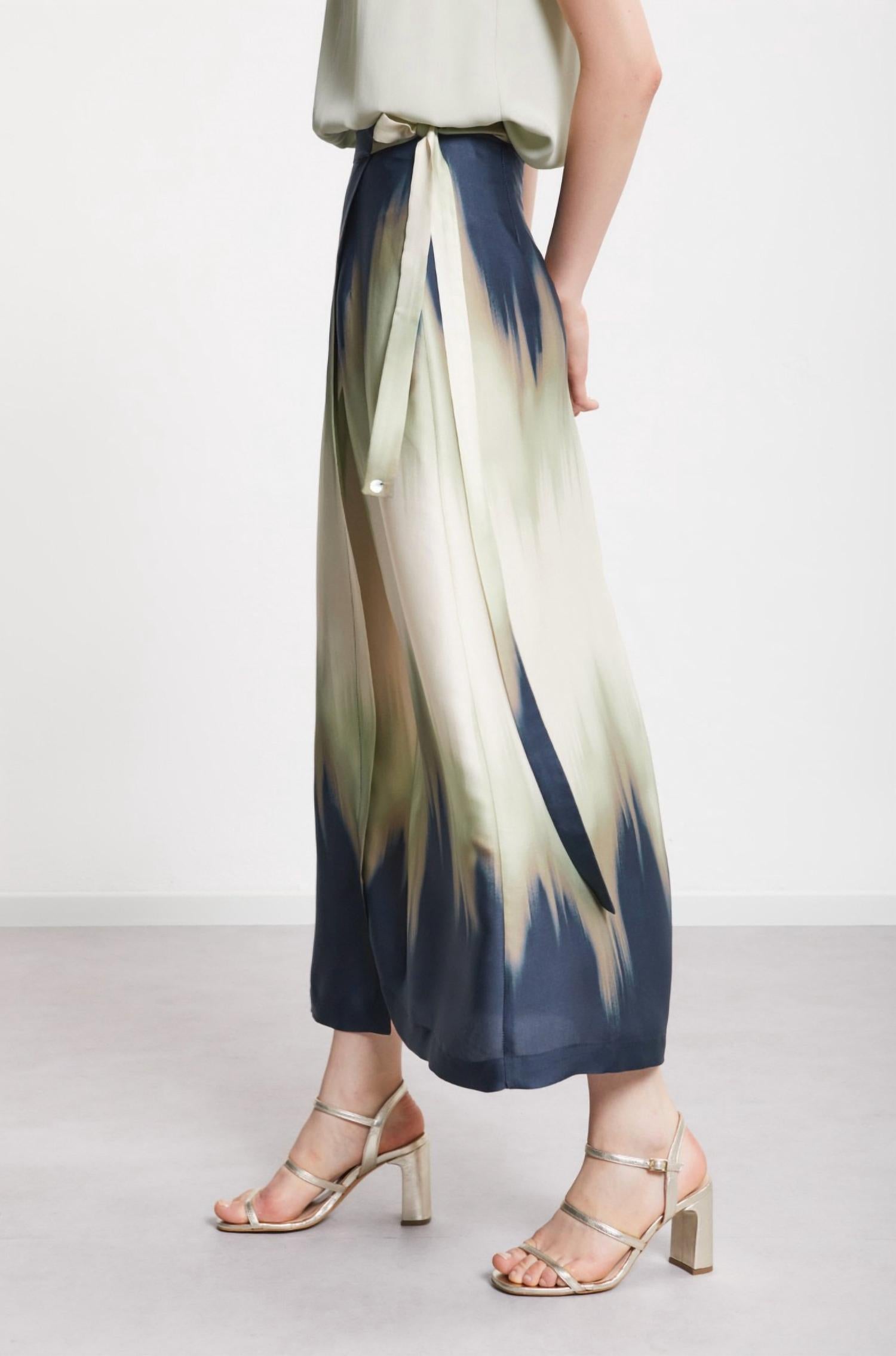 Ottod'Ame - Printed Viscose Long Skirt