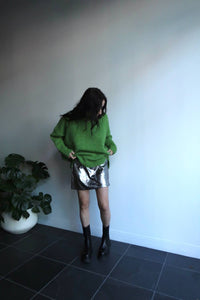 Crescent - Metallic Mini Skirt