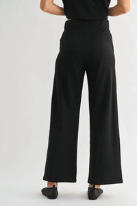 Fun 2 Fun - Ponte Knit Wide Leg Pants
