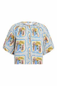 Olivia by Livro Freda Top in la puerta azul - women's blouse - view 5