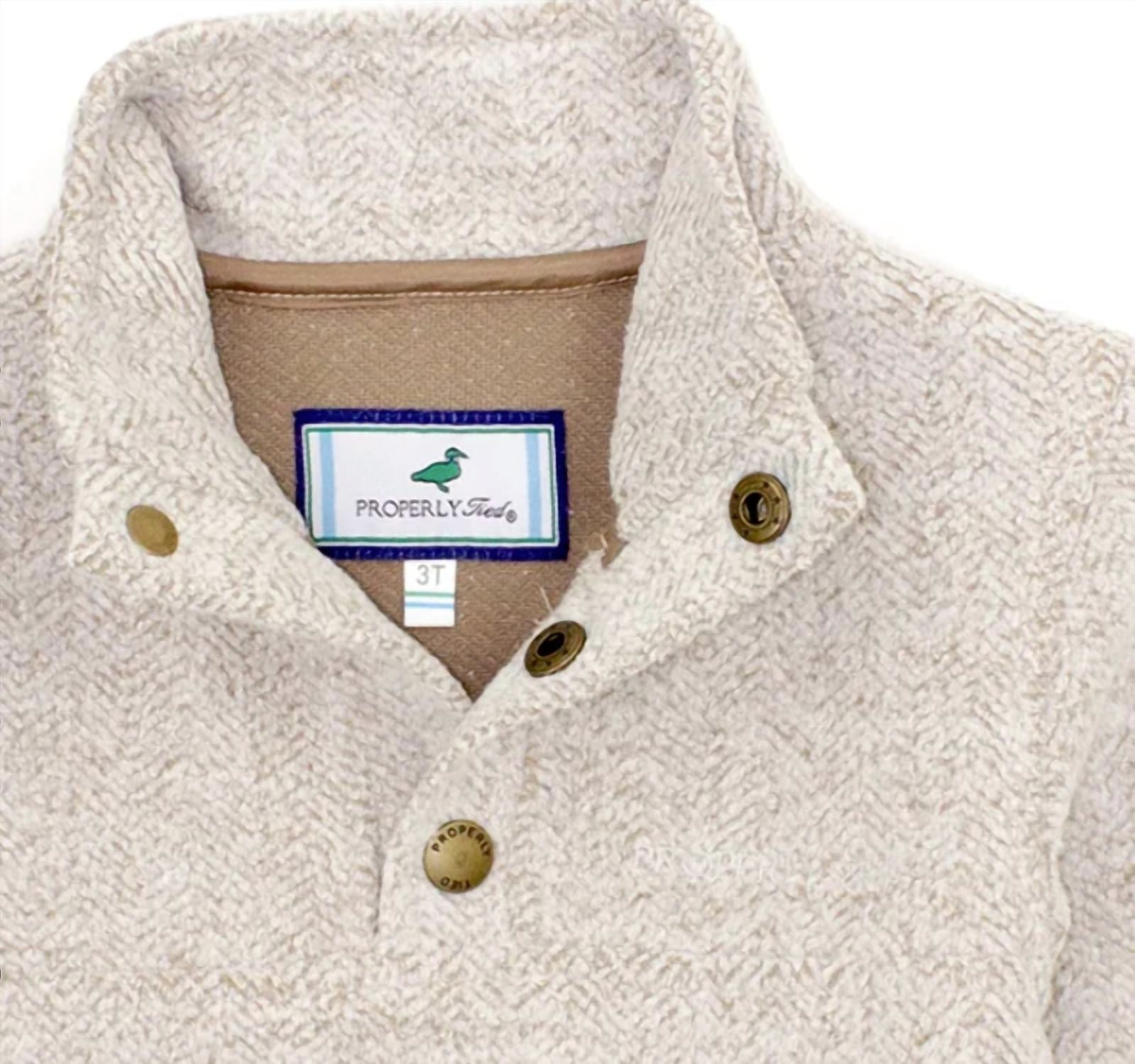 Properly Tied - Boy's Upland Pullover Sweatshirt