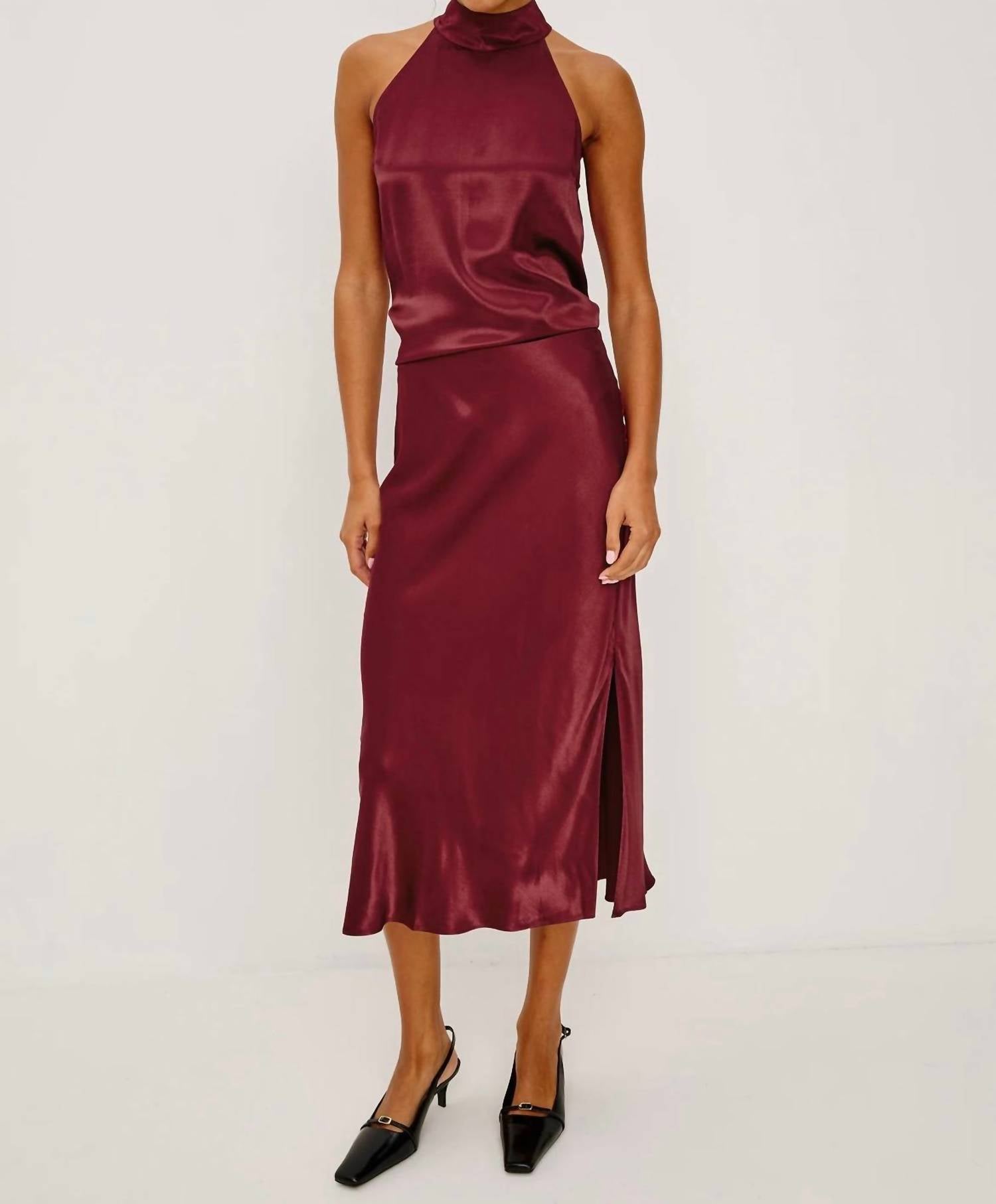 Rails Maya Midi Skirt in garnet red - women's skirt