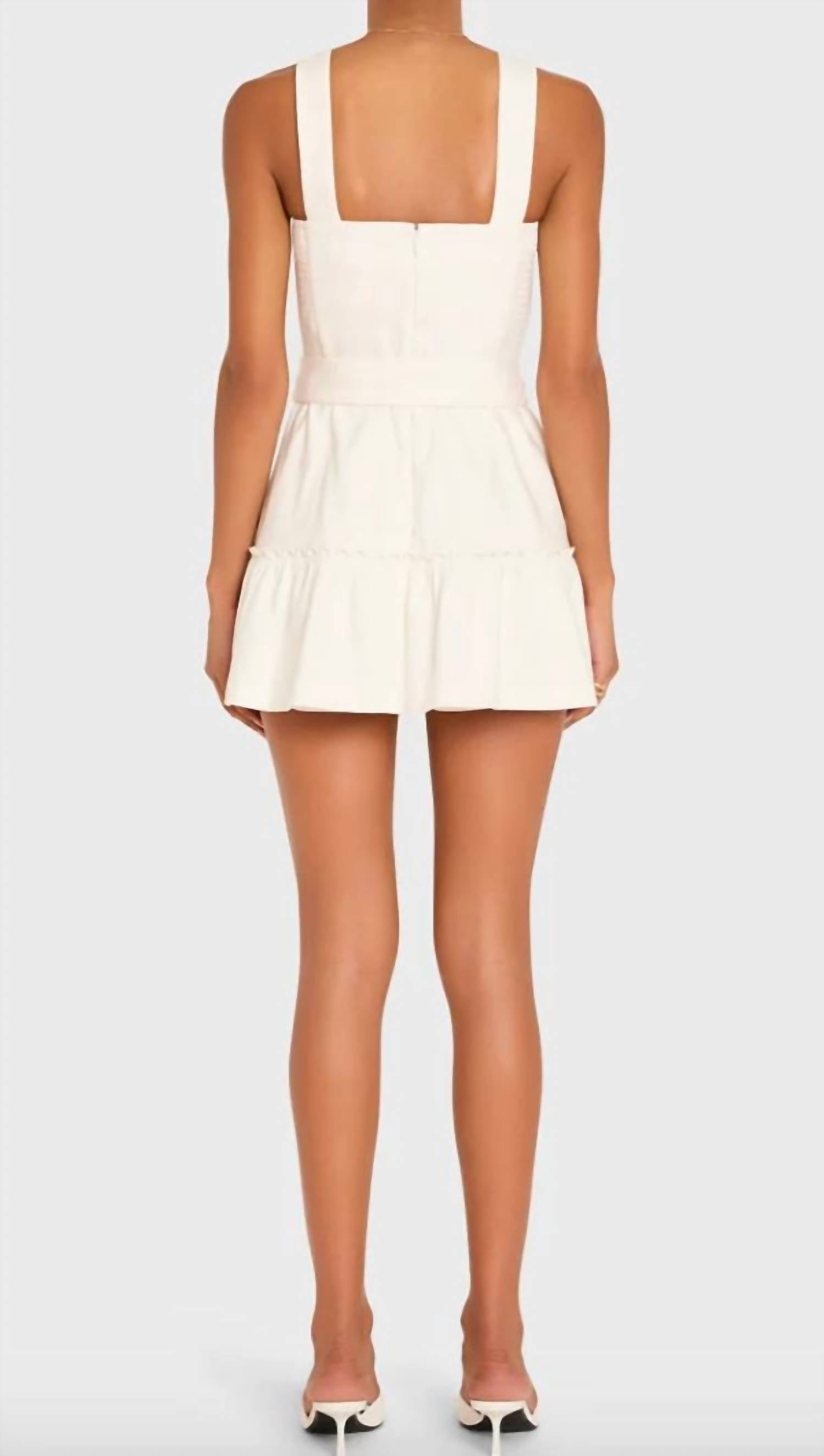 Amanda Uprichard - Lena Belted Waist Romper