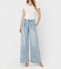 Flying Monkey - Shower Me Wide Leg Jean
