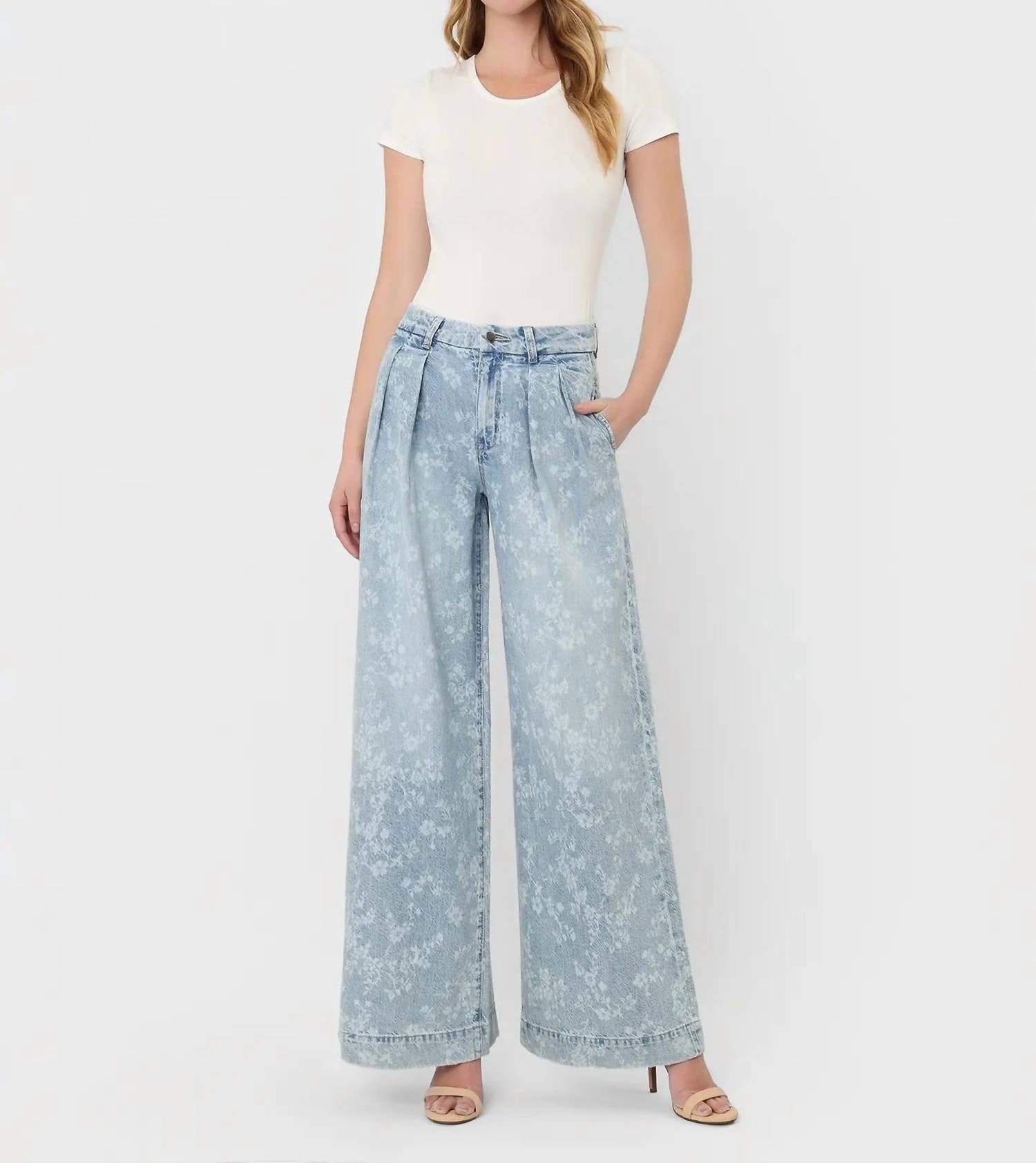 Flying Monkey - Shower Me Wide Leg Jean