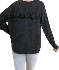 Umgee - Ruffle Detail Long Sleeve Top