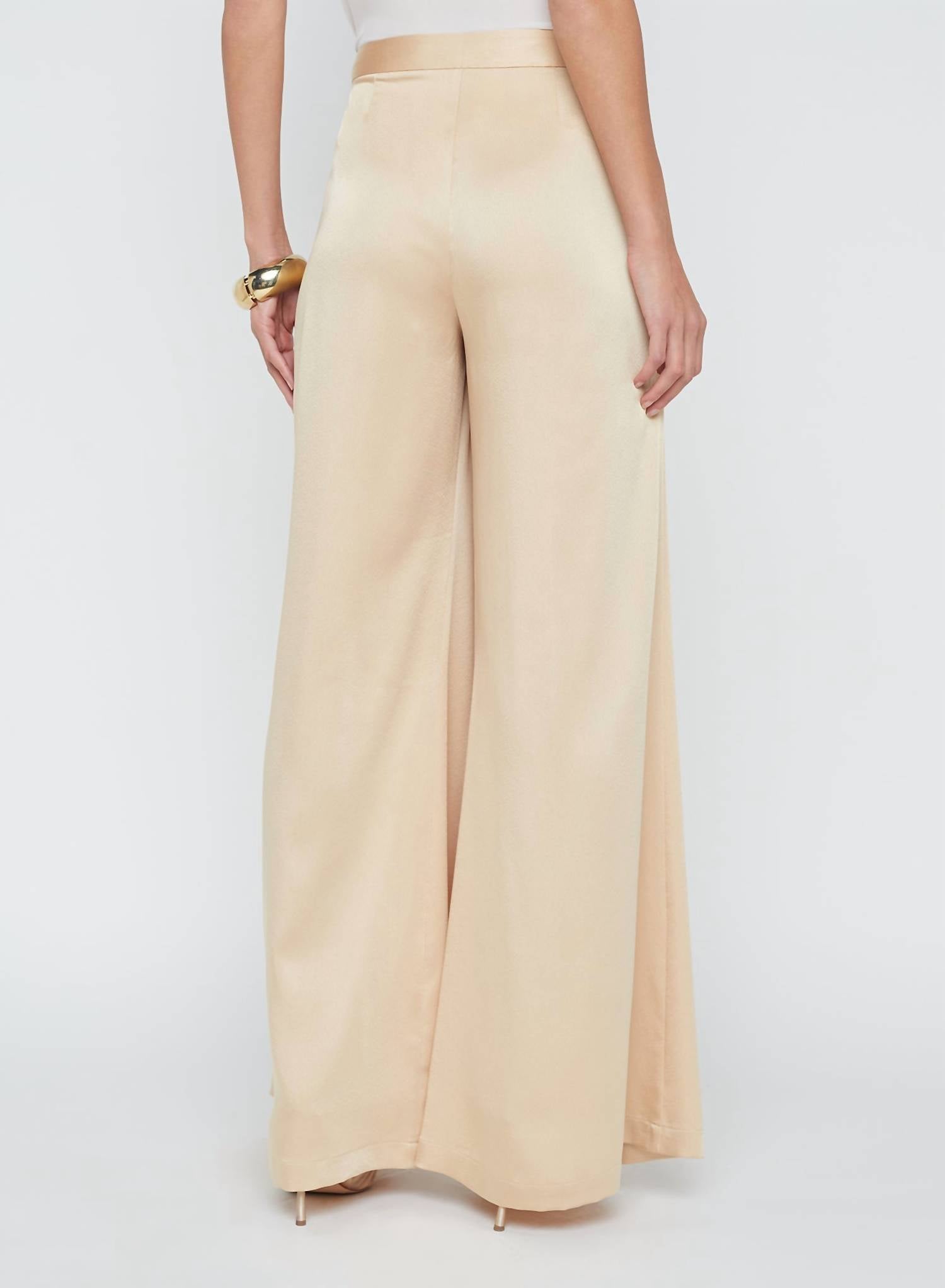 L'Agence - Aubrie Mid Rise Wide Leg Pant