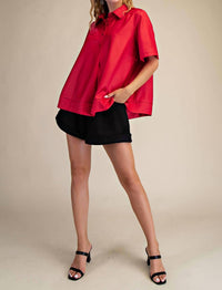 Glam - Sophie Short Sleeve Shirt Top