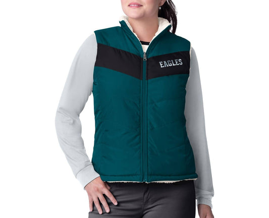 G-Iii - Women's Philadelphia Eagles Reversible Game Rule Vest