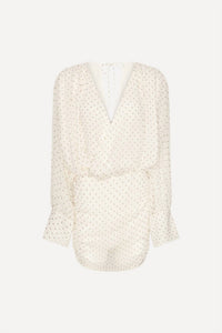 Rotate - Chiffon Long Sleeve V-neck Dress