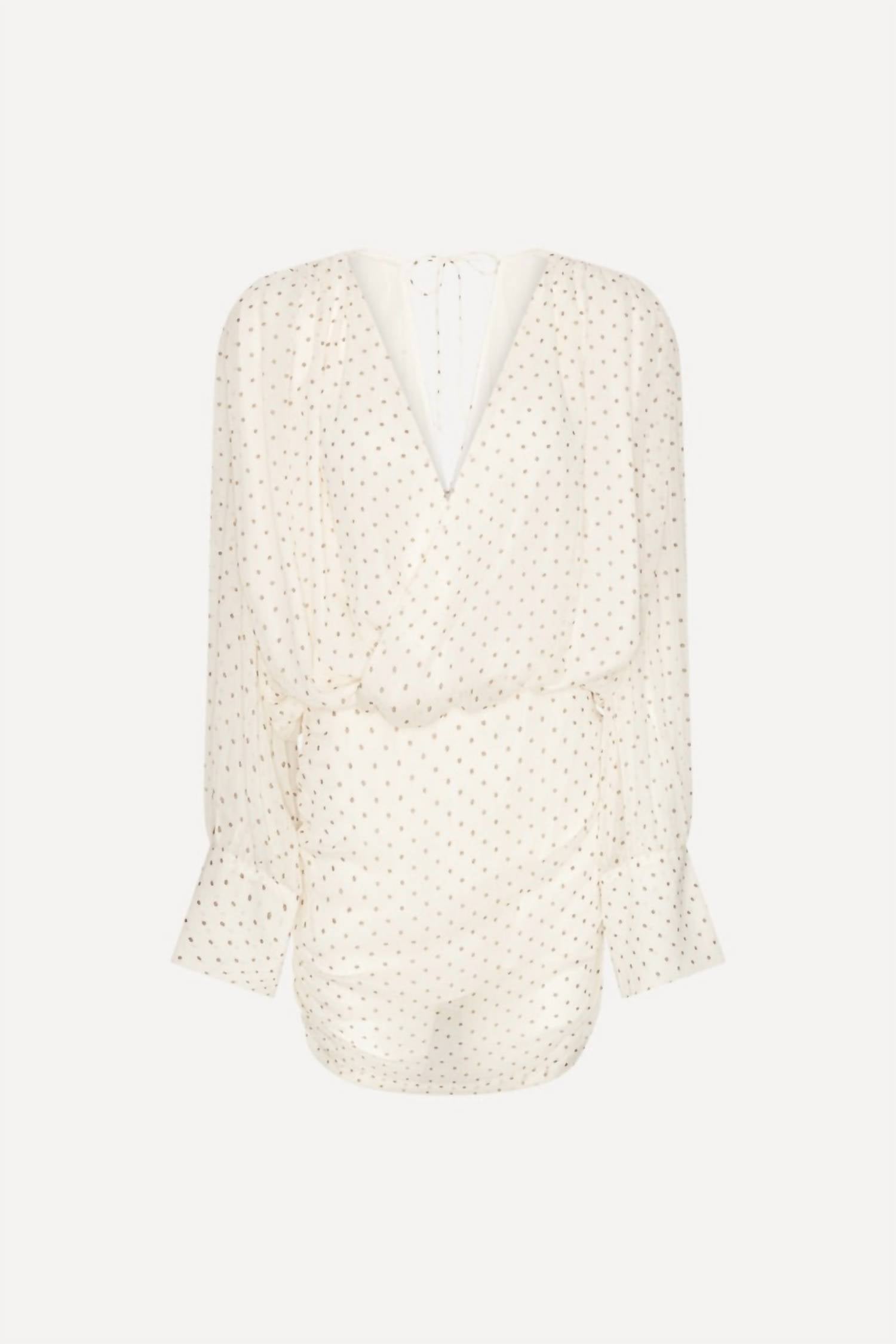 Rotate - Chiffon Long Sleeve V-neck Dress