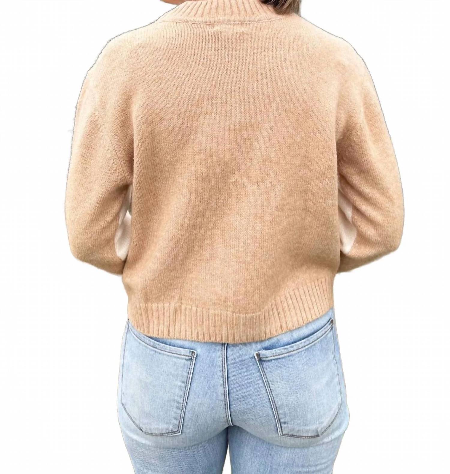 Elan - Color Block Crewneck Sweater
