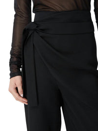 Gauge 81 - Carlow Knotted Draped Crepe Wide-leg Pants